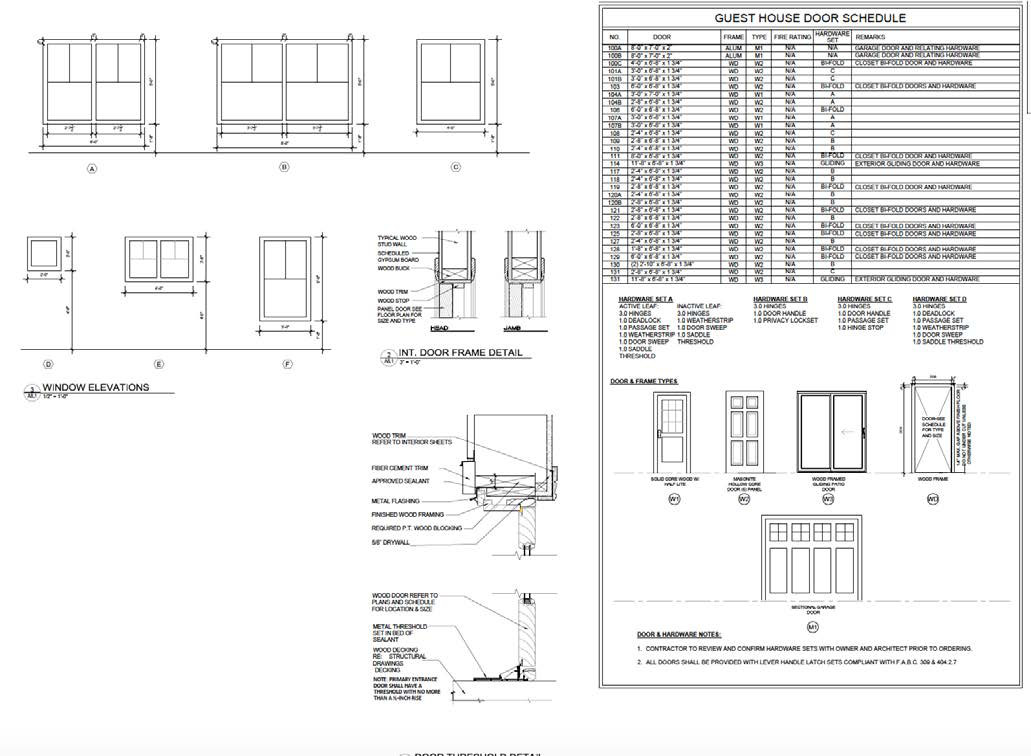 Construction drawings
