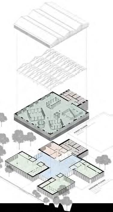 Exploded axonometric